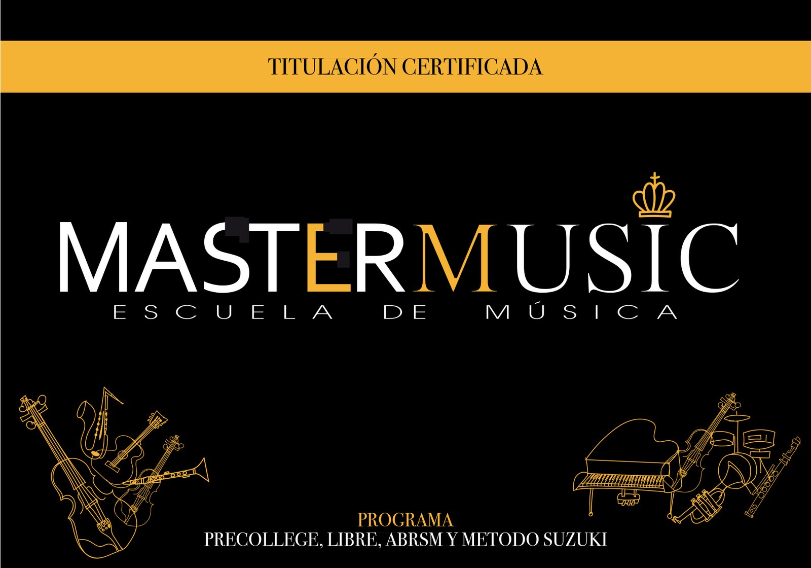 Logotipo Máster Music MTM
